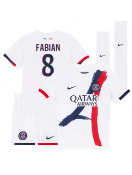 Billige Paris Saint-Germain Fabian Ruiz #8 Bortedraktsett Barn 2024-25 Kortermet (+ Korte bukser)